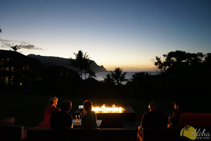 Fire Pit at The Hanalei Bay Resort