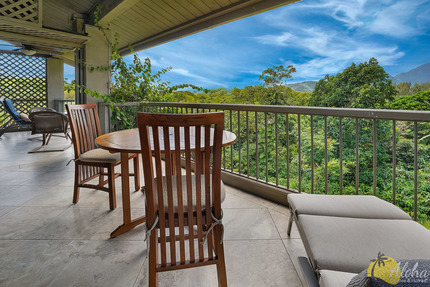 Lanai and View from Condo 1557 58, Hanalei Bay Resort