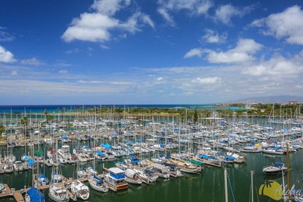 View from Condo 992, Ilikai Marina