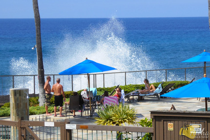 Surf's Up! View from Lanai 2602, Kanaloa At Kona