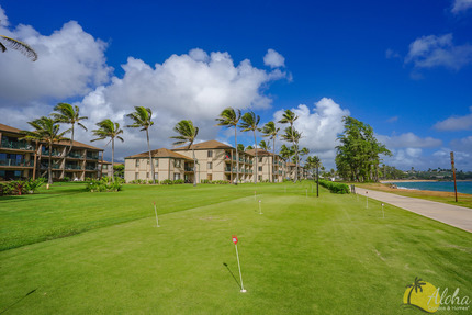 Beach in front of Condo F 104, Pono Kai